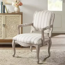 Hot Kirklands Home Chaucer Navy Striped Accent Chair