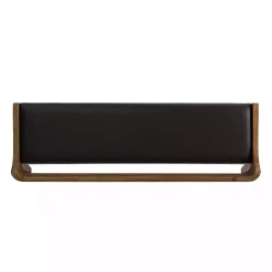 Online Kirklands Home Chestnut Acacia Wood Cushioned Bench Brown