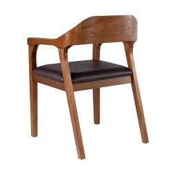 New Kirklands Home Chestnut Ramus Dining Armchairs, Set of 2 Brown