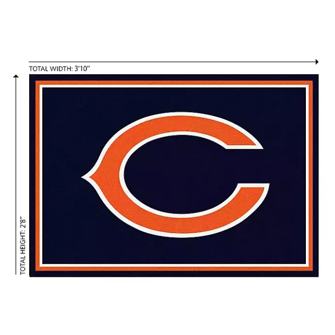 Outlet Kirklands Home Chicago Bears Area Rug, 3x4 Black