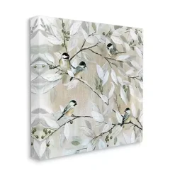 Outlet Kirklands Home Chickadee Birds on Branch Canvas Art Print, 30x30