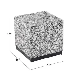 Discount Kirklands Home Chinle Velvet Cube Ottoman