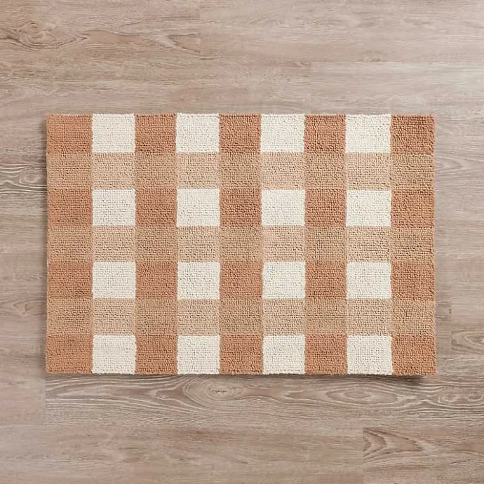 Sale Kirklands Home Chocolate Plaid Hooked Accent Rug Brown