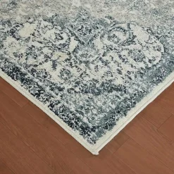 Outlet Kirklands Home Cholet Ivory Blue Medallion Area Rug, 5x7