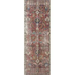 Discount Kirklands Home Chris Loves Julia x Loloi Jules Merlot Runner, 2x3