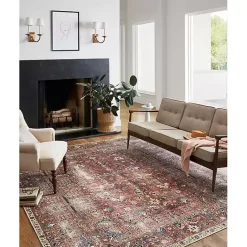 Discount Kirklands Home Chris Loves Julia x Loloi Jules Merlot Rug, 5x7