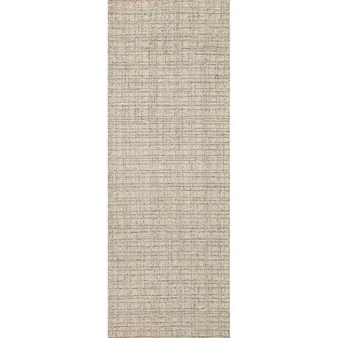 Hot Kirklands Home Chris Loves Julia x Loloi Polly Tan Grid Rug, 2x9