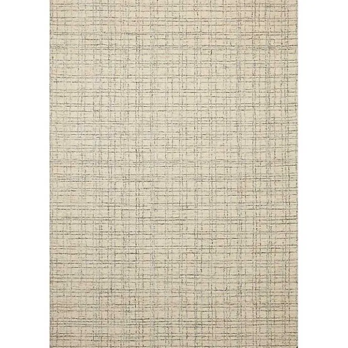 Hot Kirklands Home Chris Loves Julia x Loloi Polly Tan Grid Rug, 2x9