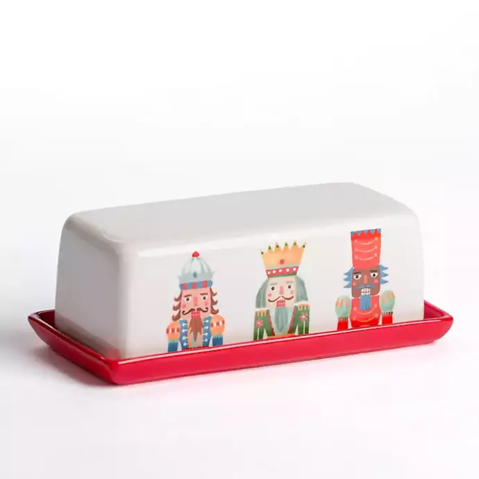 Sale Kirklands Home Christmas Nutcracker Butter Dish