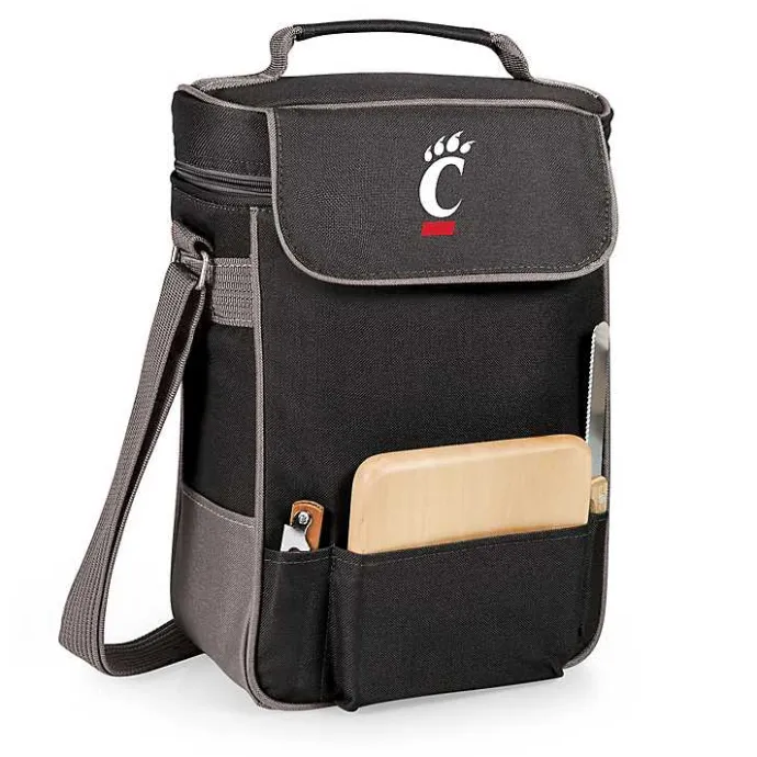 Clearance Kirklands Home Cincinnati Bearcats Wine & Cheese Tote Black