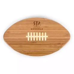 Sale Kirklands Home Cincinnati Bengals Bamboo Football Cutting Board Tan