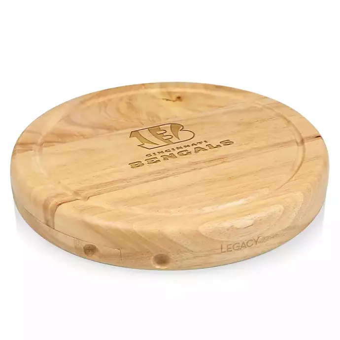 Outlet Kirklands Home Cincinnati Bengals Cheese Board and Tool Set Tan