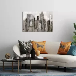 Clearance Kirklands Home City Mood Canvas Art Print Gray