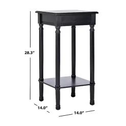 Sale Kirklands Home Classic Tegan Square Accent Table Black