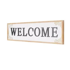 Best Kirklands Home Classic Wooden Welcome Wall Plaque