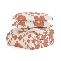 Discount Kirklands Home Clay Adobe Diamond 2-pc. Twin Duvet Cover Set