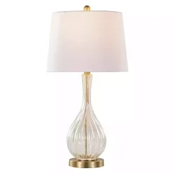 Hot Kirklands Home Crackle Glass Penny Table Lamps, Set of 2 Clear