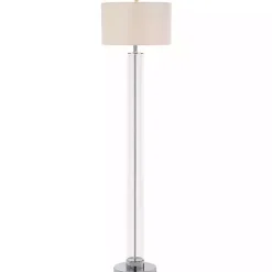 Sale Kirklands Home Clear Glass Demi Floor Lamp Ivory