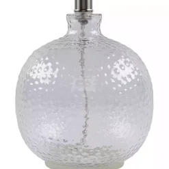 Sale Kirklands Home Clear Glass Hobnail Table Lamp Gray