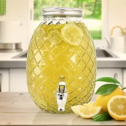 Online Kirklands Home Glass Pineapple Beverage Dispenser Clear