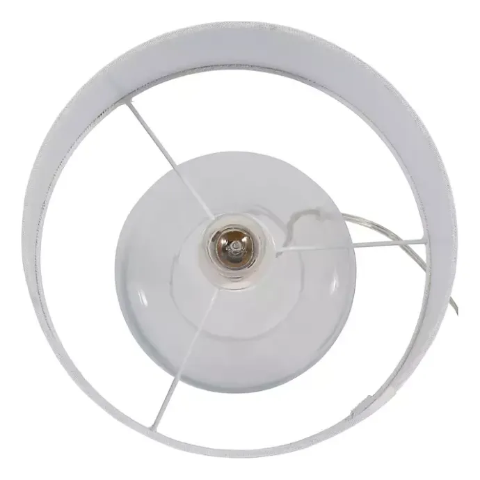 Hot Kirklands Home Clear Glass Tapered Table Lamps, Set of 2 White