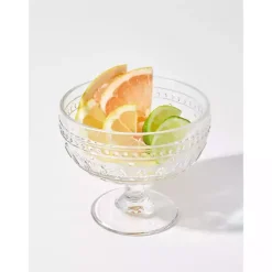 Hot Kirklands Home Textured Coupe Glasses, Set of 4 Clear