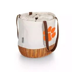 Discount Kirklands Home Clemson Tigers Canvas Tote Bag Orange