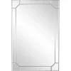 Hot Kirklands Home Clipped Corners Frameless Beveled Wall Mirror