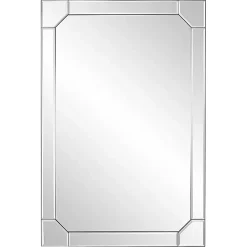 Hot Kirklands Home Clipped Corners Frameless Beveled Wall Mirror