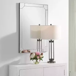 Hot Kirklands Home Clipped Corners Frameless Beveled Wall Mirror