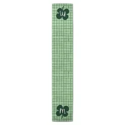 Hot Kirklands Home Clover Personalized Monogram Table Runner, 72 in. Green