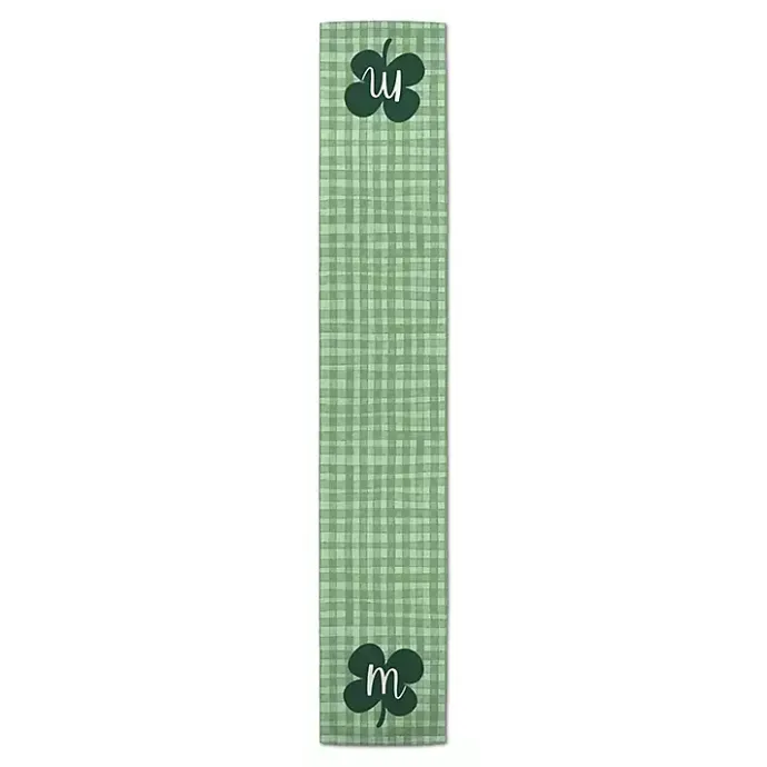 Online Kirklands Home Clover Personalized Monogram Table Runner, 90 in. Green