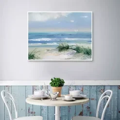 Hot Kirklands Home Coastal Breezes Framed Canvas Art Print Blue