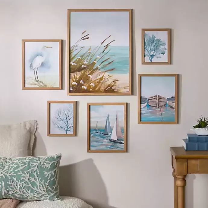 Kirklands Home Coastal Framed Art 6-pc. Gallery Set
