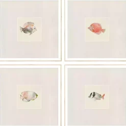 Online Kirklands Home Coastal Medley Framed Art Prints, Set of 4 Gray