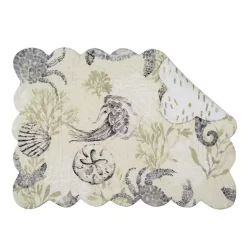 Discount Kirklands Home Coastal Quilted Placemats, Set of 6