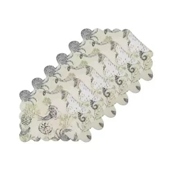Discount Kirklands Home Coastal Quilted Placemats, Set of 6