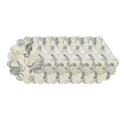 Discount Kirklands Home Coastal Quilted Round Placemats, Set of 6