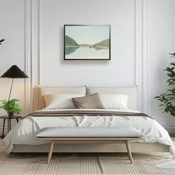 New Kirklands Home Coastal Reflection Framed Art Print Blue