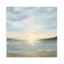 Kirklands Home Coastal Sunset Canvas Art Print, 40x40 in. Blue