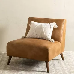 Sale Kirklands Home Cognac Faux Leather Accent Chair Tan