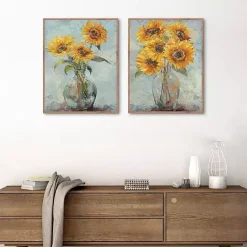 Outlet Kirklands Home Collected Sunnies Framed Canvas Prints, Set of 2