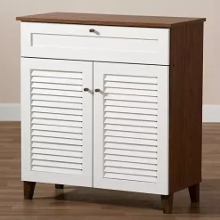 Online Kirklands Home Collier Two-Tone Drawer Shoe Storage Cabinet
