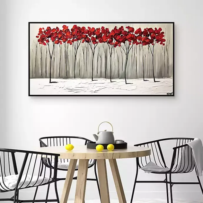 Clearance Kirklands Home Collision of Seasons Framed Canvas Art Print