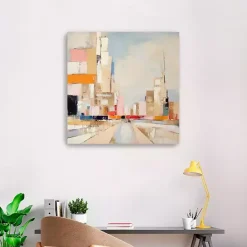 Sale Kirklands Home Colorblock Skyline Canvas Art Print Multi