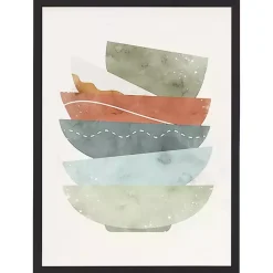 Hot Kirklands Home Colorful Bowls Framed Art Print Multir