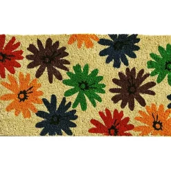 New Kirklands Home Colorful Daisies Doormat Multi