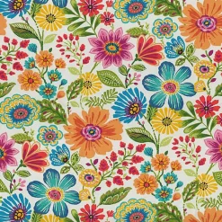 Hot Kirklands Home Colorful Floral Outdoor Seat Cushions, Set of 2 Multi