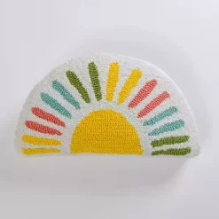Hot Kirklands Home Colorful Half-Sun Shaped Outdoor Pillow