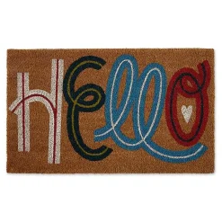 Online Kirklands Home Colorful Hello Coir Doormat